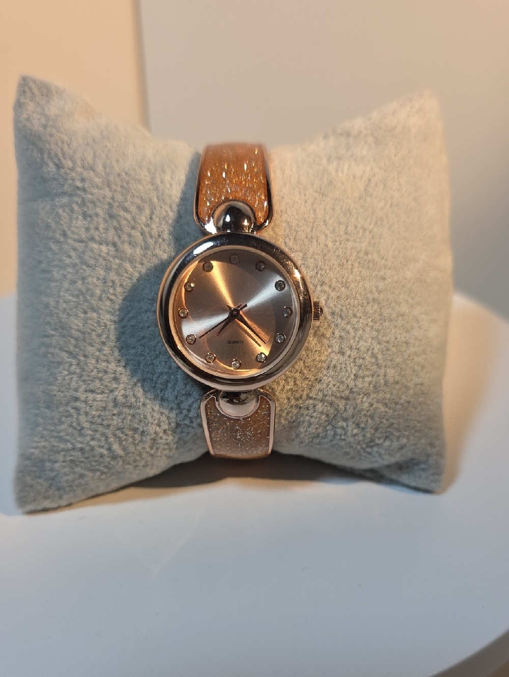 Avon Rose Gold Sparkle Strap Women's Watch